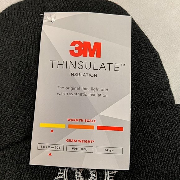 NEW NWT Kahwa:Twire 3M Thinsulate Beanie Touque Hat Black Native American - Picture 3 of 5